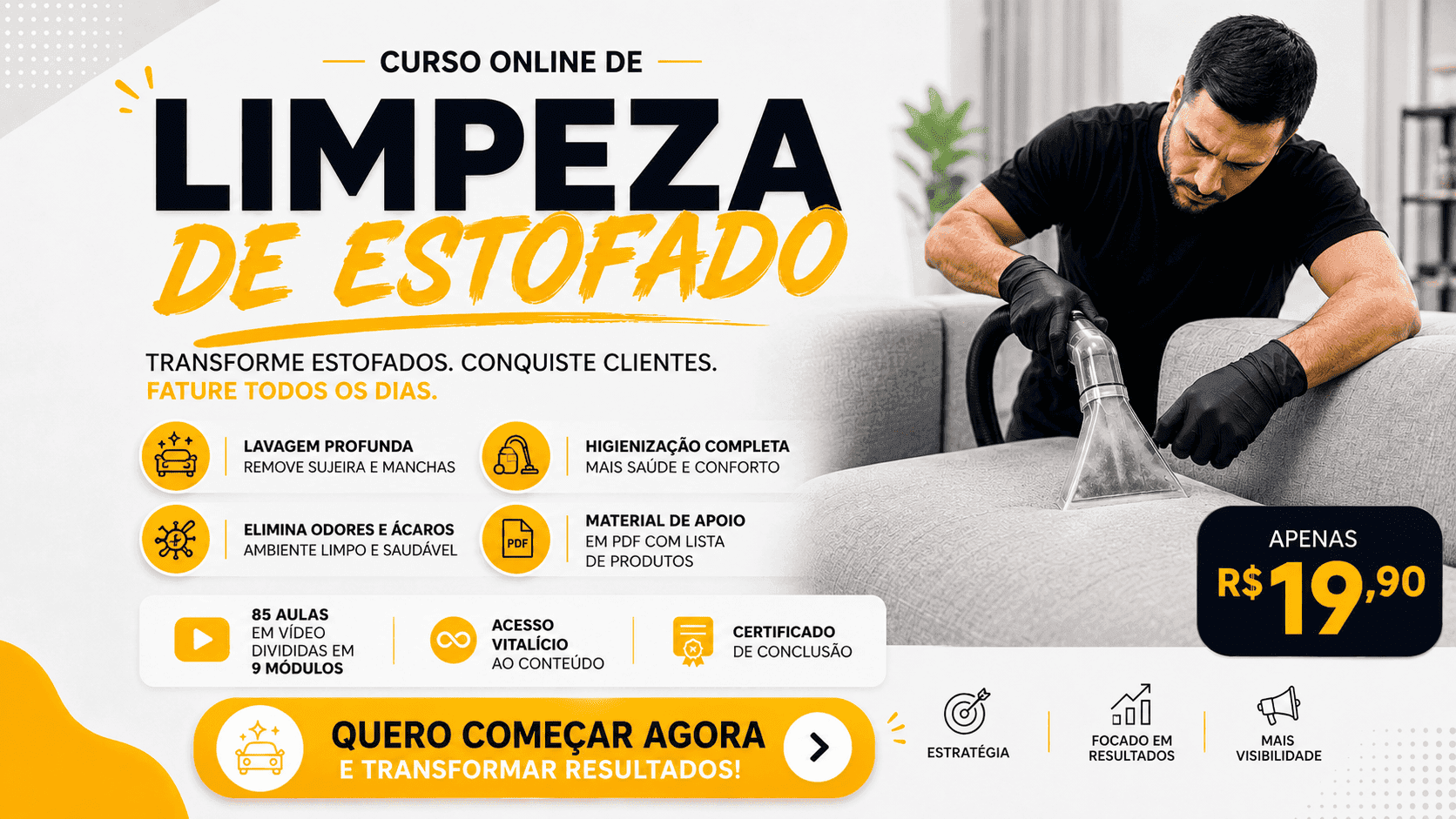 Fórmula da Limpeza de Estofados